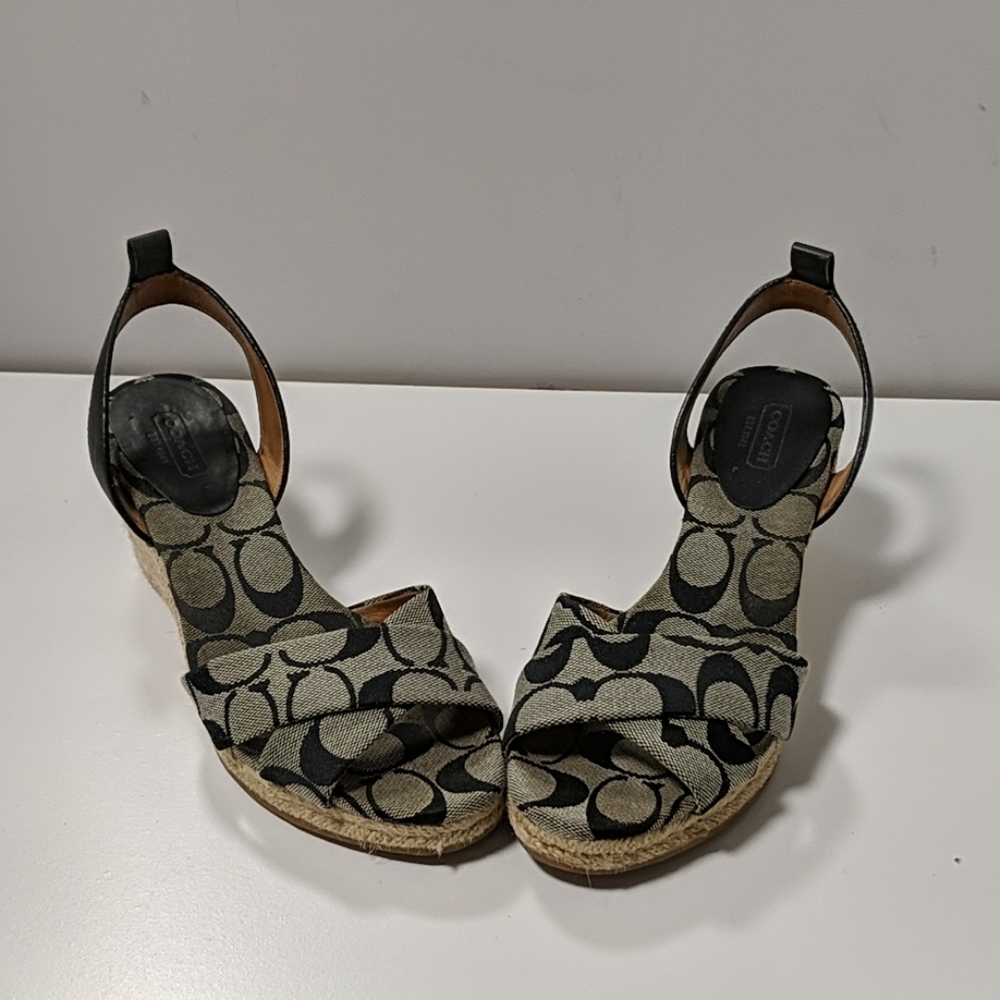 Coach Espadrille Wedge Sandals